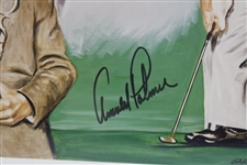 Arnold Palmer Signed 'Through The Years' w/Winnie Print by Artist Gary Greenshields JSA ALOA