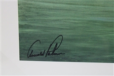 Arnold Palmer Signed Jim Fitzpatrick 'Arnie w/Caddie Royce Nielson at Golf Course ' Artist Proof JSA ALOA