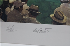 Palmer, Jacobsen, Strange & Crenshaw Signed Ltd Ed Teeing Off Print #159/400 JSA ALOA