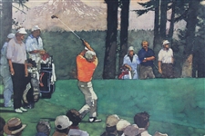 Palmer, Jacobsen, Strange & Crenshaw Signed Ltd Ed Teeing Off Print #159/400 JSA ALOA