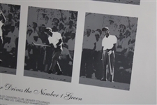Arnold Palmer Signed 1985 'Drives Number One Green' 1960 US Open at Cherry Hills Print JSA ALOA