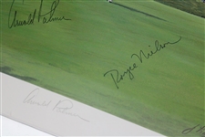 Arnold Palmer (x2) & Royce Nielsen Signed No.12 Southern Hills Fitzpatrick Player's Proof #34/35 JSA ALOA