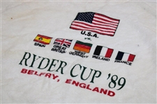 1989 Ryder Cup at The Belfry United States Team Golf Bag And Two Team Event Towels 