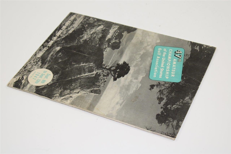 1947 US Amateur Championship at Pebble Beach/Del Monte Program