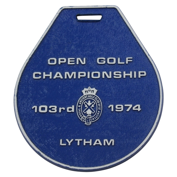 Lanny Wadkins 1974 The Open at Royal Lytham Bag Tag