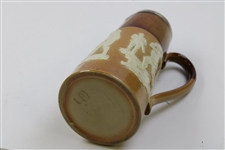 Doulton Lambeth England Golf Stein w/Sterling Rim
