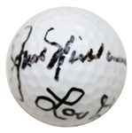1975 Major Champs Nicklaus, Graham & Watson Multi-Signed 'Grand Slam' Ball JSA ALOA