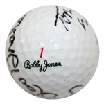 1975 Major Champs Nicklaus, Graham & Watson Multi-Signed 'Grand Slam' Ball JSA ALOA