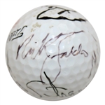 1989 Major Champs Stewart, Strange, Faldo & Calcavecchia Multi-Signed 'Grand Slam' Ball JSA ALOA