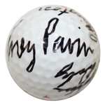 1995 Major Champs Pavin, Daly, Elkington & Crenshaw Multi-Signed 'Grand Slam' Ball JSA ALOA
