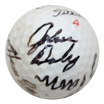 1995 Major Champs Pavin, Daly, Elkington & Crenshaw Multi-Signed 'Grand Slam' Ball JSA ALOA