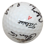 1995 Major Champs Pavin, Daly, Elkington & Crenshaw Multi-Signed 'Grand Slam' Ball JSA ALOA