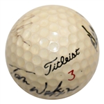 1983 Major Champs Ballesteros, Watson, Sutton & Nelson Multi-Signed 'Grand Slam' Ball JSA ALOA