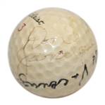 1967 Major Champs Roberto De Vicenzo, Gay Brewer & Don January Multi-Signed 'Grand Slam' Ball JSA ALOA