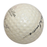 1966 Major Champs Jack Nicklaus, Al Geiberger & Casper Multi-Signed 'Grand Slam' Ball JSA ALOA