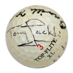 1969 Major Champs Archer, Floyd, Moody & Jacklin Multi-Signed 'Grand Slam' Ball JSA ALOA