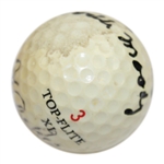 1969 Major Champs Archer, Floyd, Moody & Jacklin Multi-Signed 'Grand Slam' Ball JSA ALOA