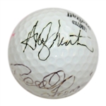 1985 Major Champs Langer, Green, North & Lyle Multi-Signed 'Grand Slam' Ball JSA ALOA