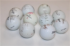 Ten (10) Various LPGA Stars Signed Golf Balls JSA ALOA