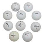 Ten (10) Various LPGA Stars Signed Golf Balls JSA ALOA
