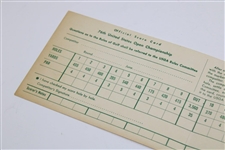 1976 US Open at Atlanta Athletic Club Official Scorecard