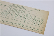 1976 US Open at Atlanta Athletic Club Official Scorecard