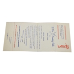 1961 PGA Sun Open Playoff Scorecard Signed By 3 Contestants Hill, Sullivan & Bolt JSA ALOA