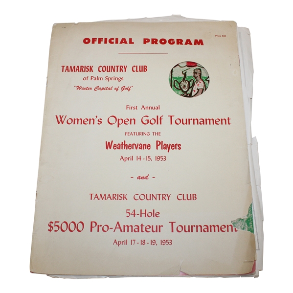 1953 Tamarisk CC Womens Open Program Ben Hogan Content