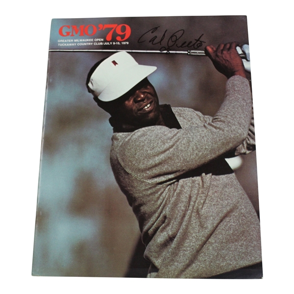1979 Greater Milwaukee Open Program Signed By Winner Calvin Peete JSA ALOA