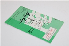 1978 Masters Spectator Guide Signed By Champ Gary Player JSA ALOA