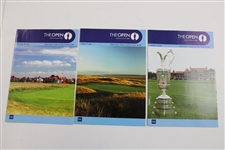 Three (3)Tiger Woods Open Championship Programs - 2000, 2005 & 2006