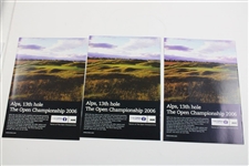 Three (3)Tiger Woods Open Championship Programs - 2000, 2005 & 2006