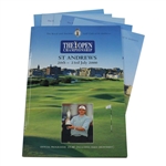 Three (3)Tiger Woods Open Championship Programs - 2000, 2005 & 2006