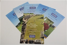 Three (3)Tiger Woods Open Championship Programs - 2000, 2005 & 2006