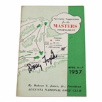 Champion Doug Ford Signed 1957 Masters Spectator Guide JSA ALOA