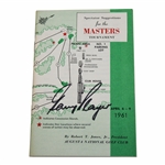 Champion Gary Player Signed 1961 Masters Spectator Guide JSA ALOA