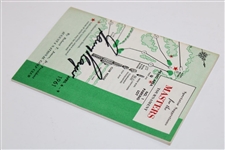 Champion Gary Player Signed 1961 Masters Spectator Guide JSA ALOA