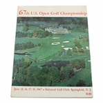 1967 US Open At Baltusrol Program - Jack Nicklaus Win