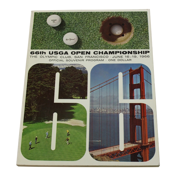 1966 US Open At The Olympic Club Program