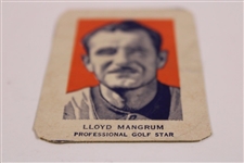 Lloyd Mangrum 1952 Wheaties Professional Golf Star Cut Card