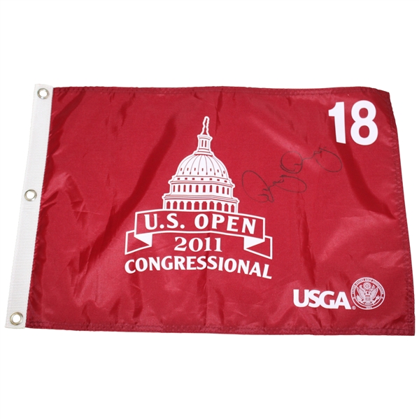 Rory McIlroy Signed 2011 US Open at Congressional Flag JSA ALOA