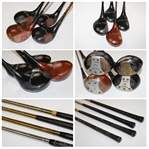 Lucille Ball & Desi Arnaz Personal Used Irons, Woods & Putters in Full Size Golf Bags w/Bag Tags