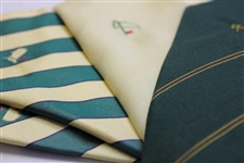 Three (3) Augusta National Golf Club Used Silk Ties - Yellow/Striped/Green