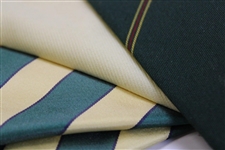 Three (3) Augusta National Golf Club Used Silk Ties - Yellow/Striped/Green