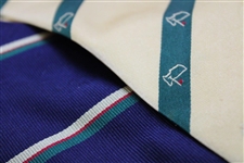 Two (2) Augusta National Golf Club Used Silk Ties - Navy/Striped