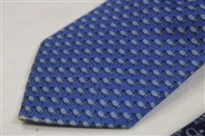 Two (2) Silk Ties - Augusta National Golf Club & The Masters - Lt Blue/Dk Blue