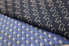 Two (2) Silk Ties - Augusta National Golf Club & The Masters - Lt Blue/Dk Blue