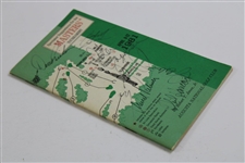 Palmer, Graham, Green & others Signed 1981 Masters Spectator Guide JSA ALOA