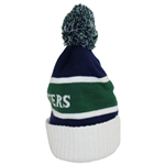 Masters Tournament White/Green/Navy Cotton Beanie Cap - New with Tags
