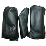 Augusta National Golf Club Dk Green w/White Leather Headcovers - New with Tags